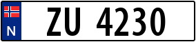 Trailer License Plate